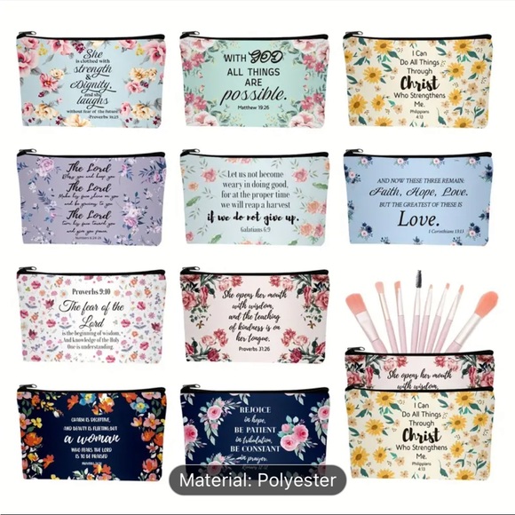 Inspirational Christian Zipper Pouch - Picture 7 of 7